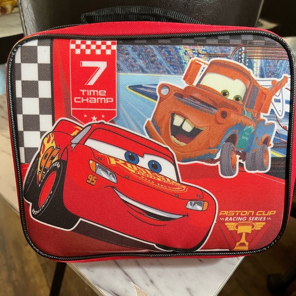 NWOT Disney Pixar Cars Piston Cup Racing Series 7 Time Champ lunchbox insulated - Picture 3 of 9